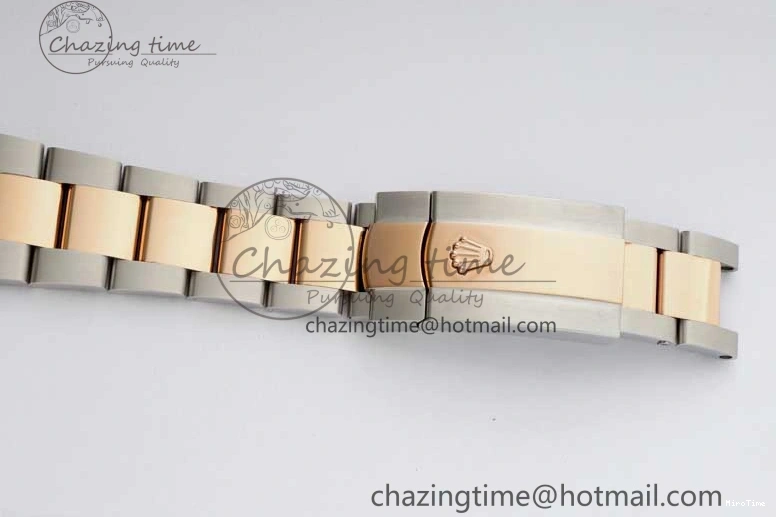 MiroTime 0508 Seasonal DateJust 36mm SS RG DIWF 1:1 Best Edition 904L Steel White Stick Dial on Jubilee Oyster SA 2306